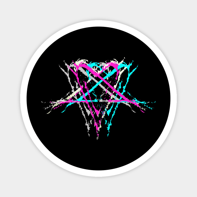 Heartagram HIM Magnet by Colin Irons